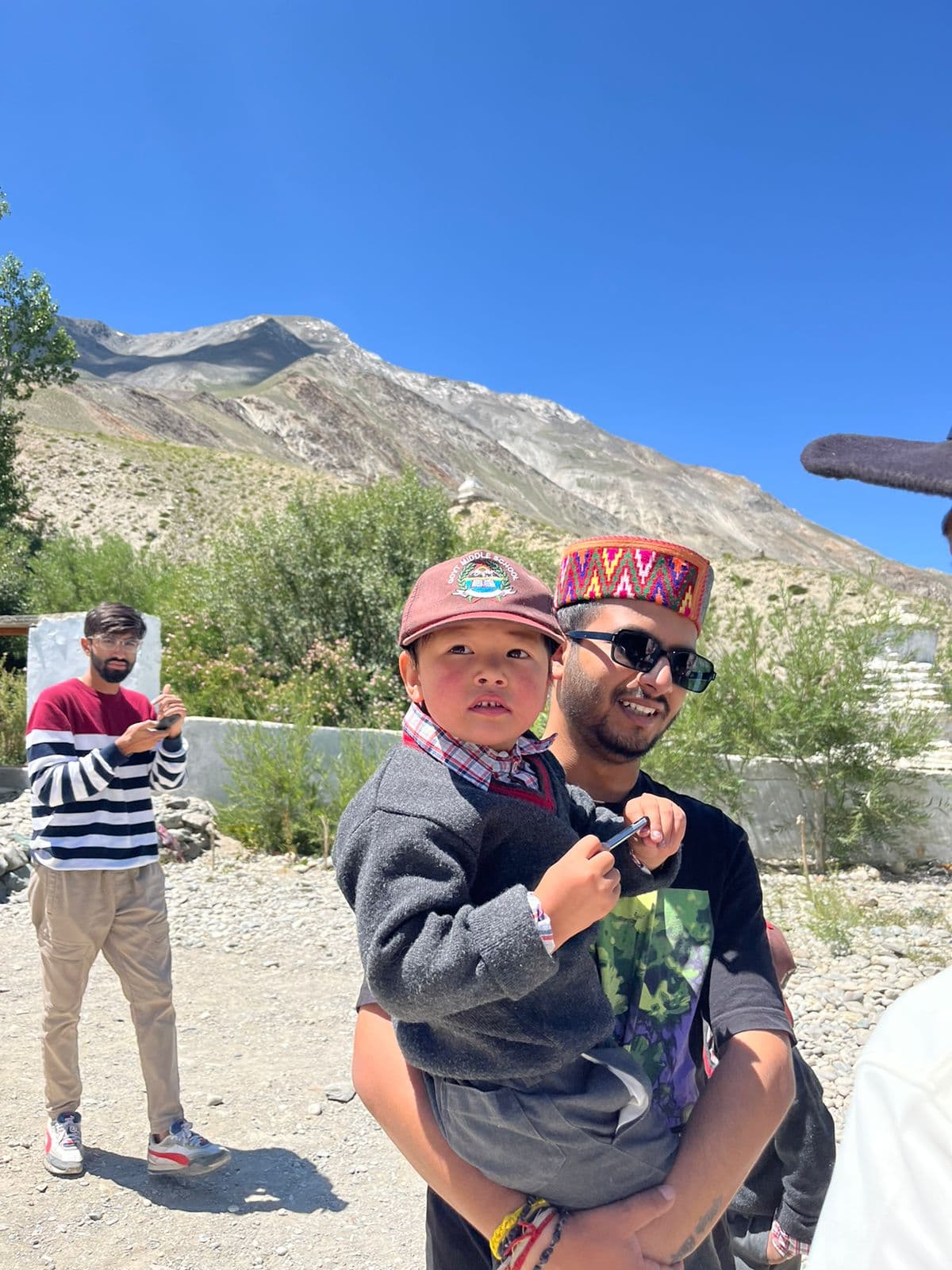 Local guide with travelers