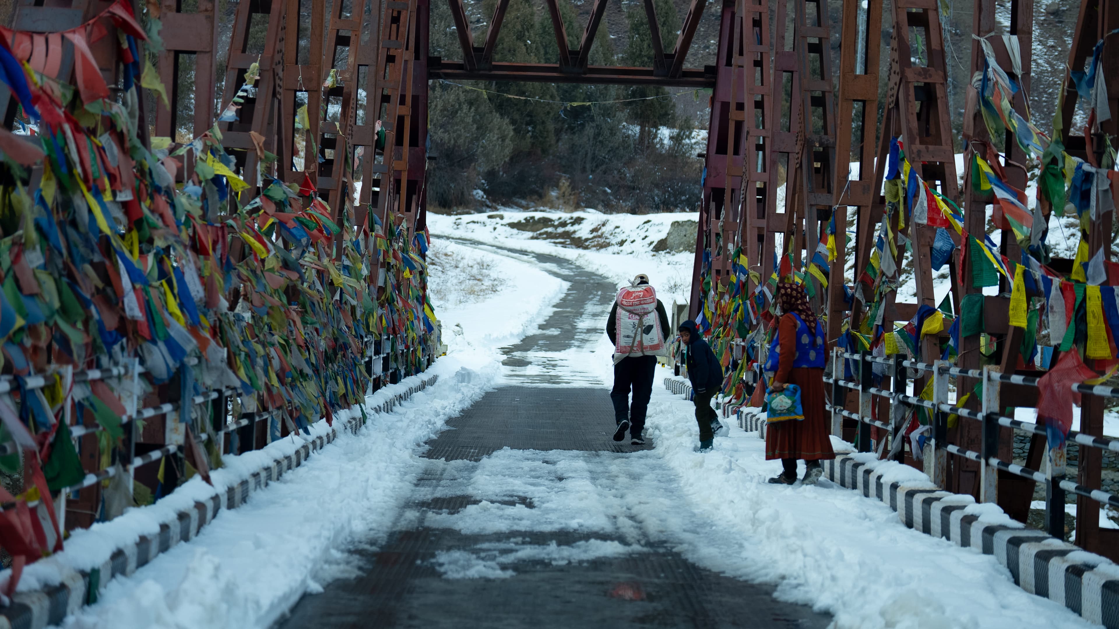 Pangi Valley Winter Landscape